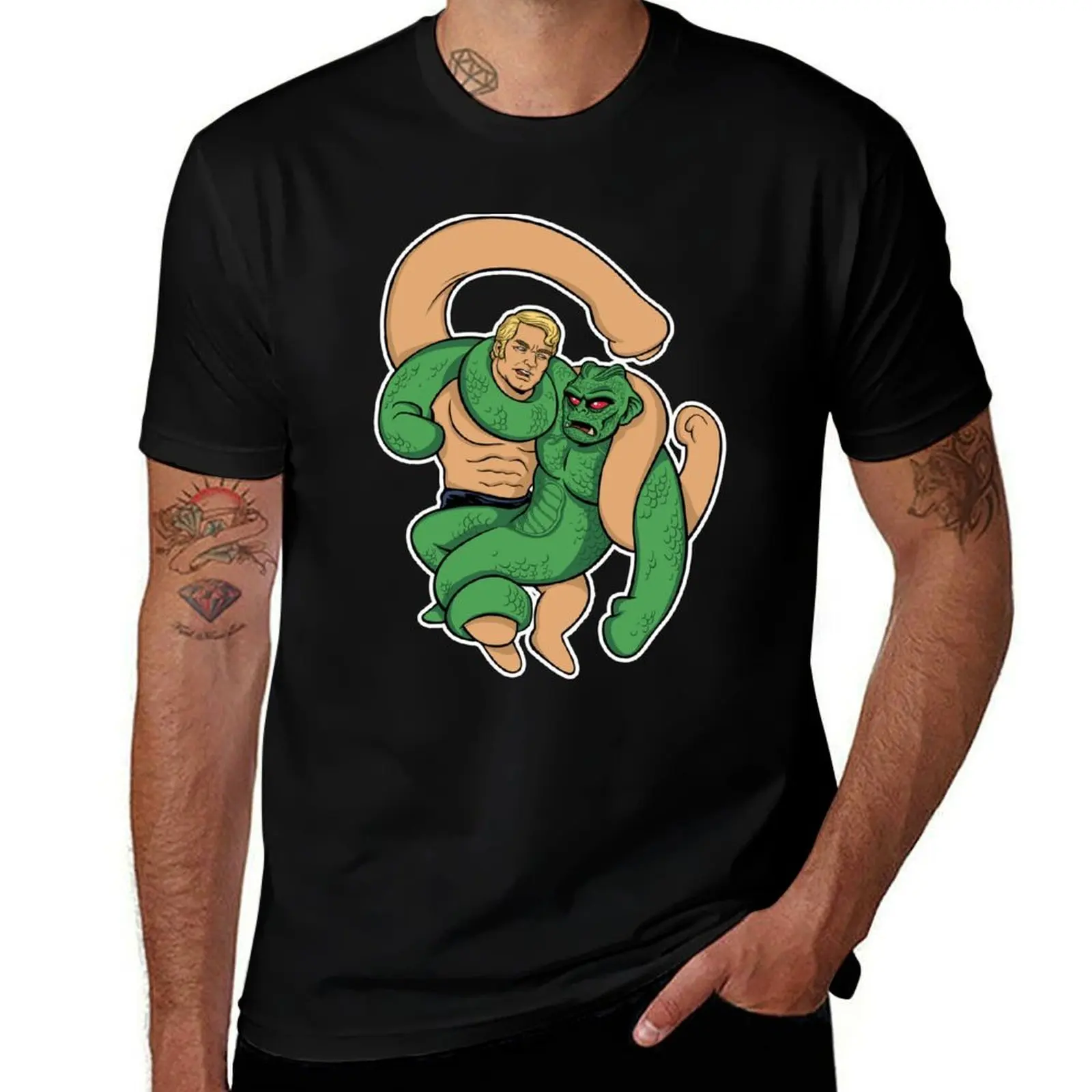 

Stretch Armstrong vs Stretch Monster retro toys T-Shirt tshirts personalised luxury t-shirt blue archive clothes for men