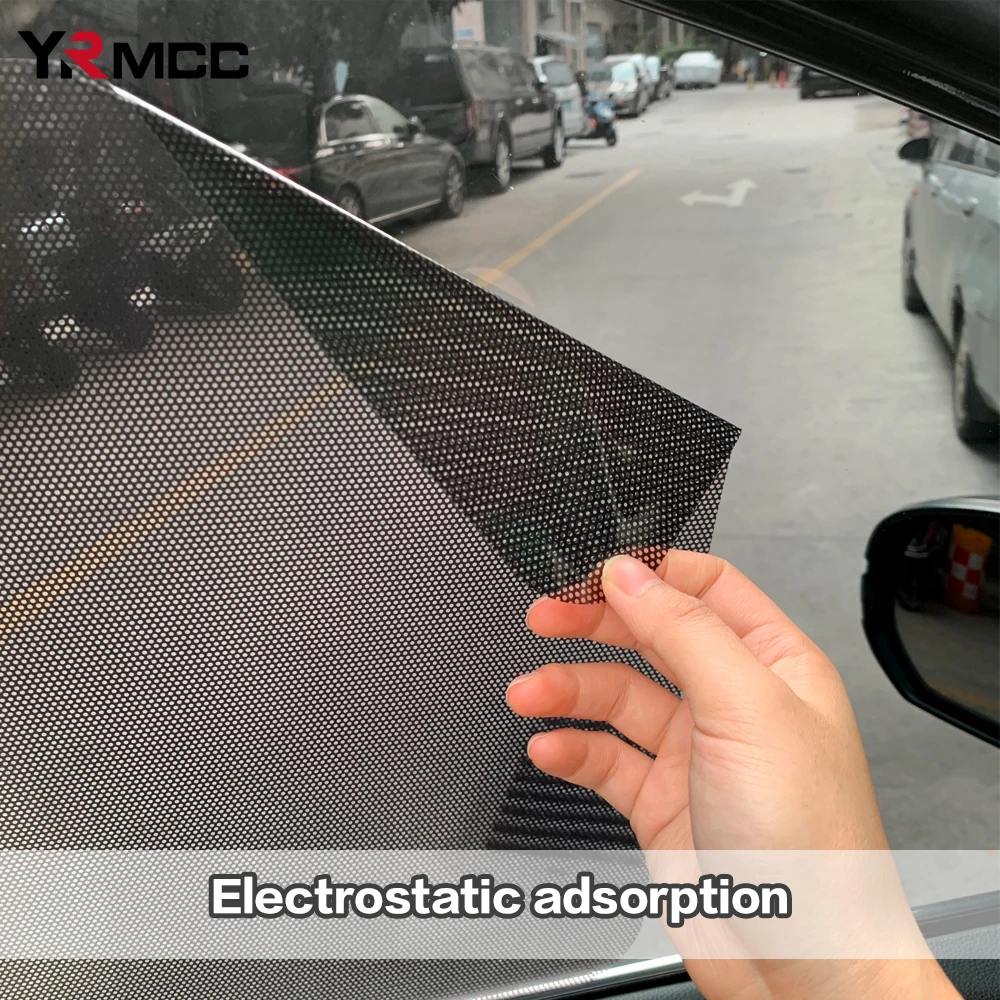 2pcs Car Window Electrostatic Shade Sticker Static Electricity UV Protector Home Glass Greenhouse Shade Auto Accessories