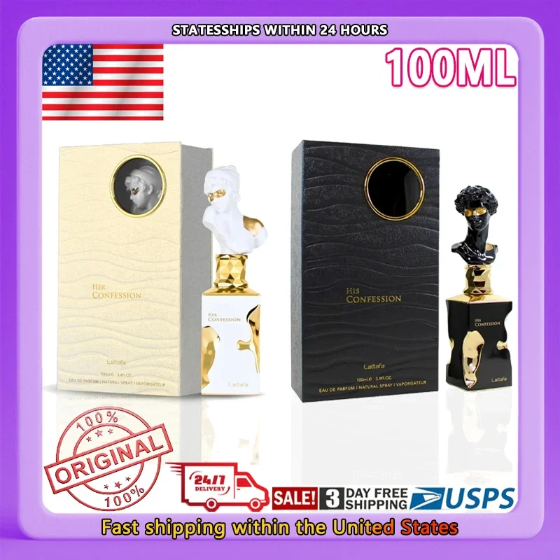 Long Lasting Fragrance for Women 3.40 Ounce 100Ml Perfume Lattafa Her Confession Vanilla Floral Amber Musk Eau De Parfum