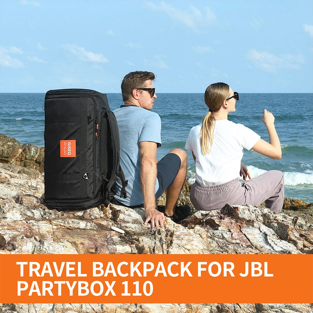 Waterproof Speaker Shoulder Bags Large Capacity Speaker Protection Case Storage Bag with Adjustable Strap for JBL Partybox 110