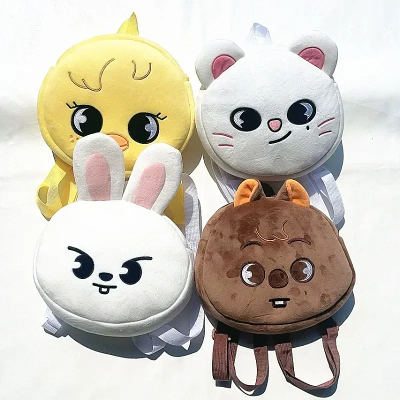 Kpop Plüsch Rucksack Fan Meeting Mini Rucksack Bang Chan LeeKnow ChangBin HyunJin JiSung Felix SeungMin Cartoon Schulrucksäcke