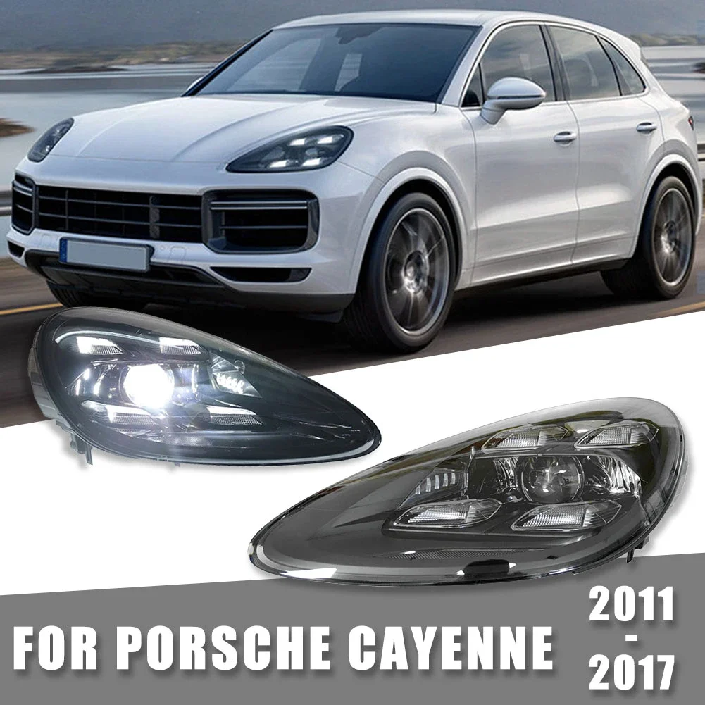 For Porsche Cayenne 2011-2018 High Quality LED Headlights 958.1 958.2 Upgrade 9Y0 Front Head Light Plug and Play Car Lamp