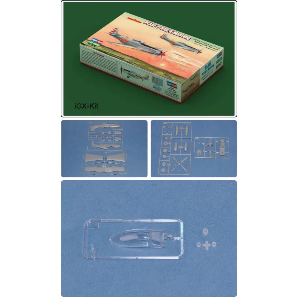 HobbyBoss 85807 1/48 Scale PLAAF P51 P-51 P51D P-51D/K Mustang Fighter Plane Aircraft Plastic Assembly Model Building Kit