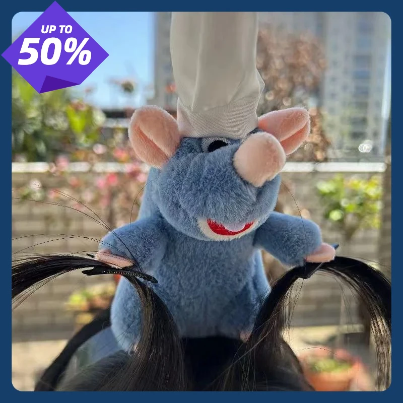 

Disney Pixar Anime Ratatouille Hairband Kawaii Cartoon Plush Doll Headband Cute Remy Plush Doll Hairpin Headdress Couple Gift