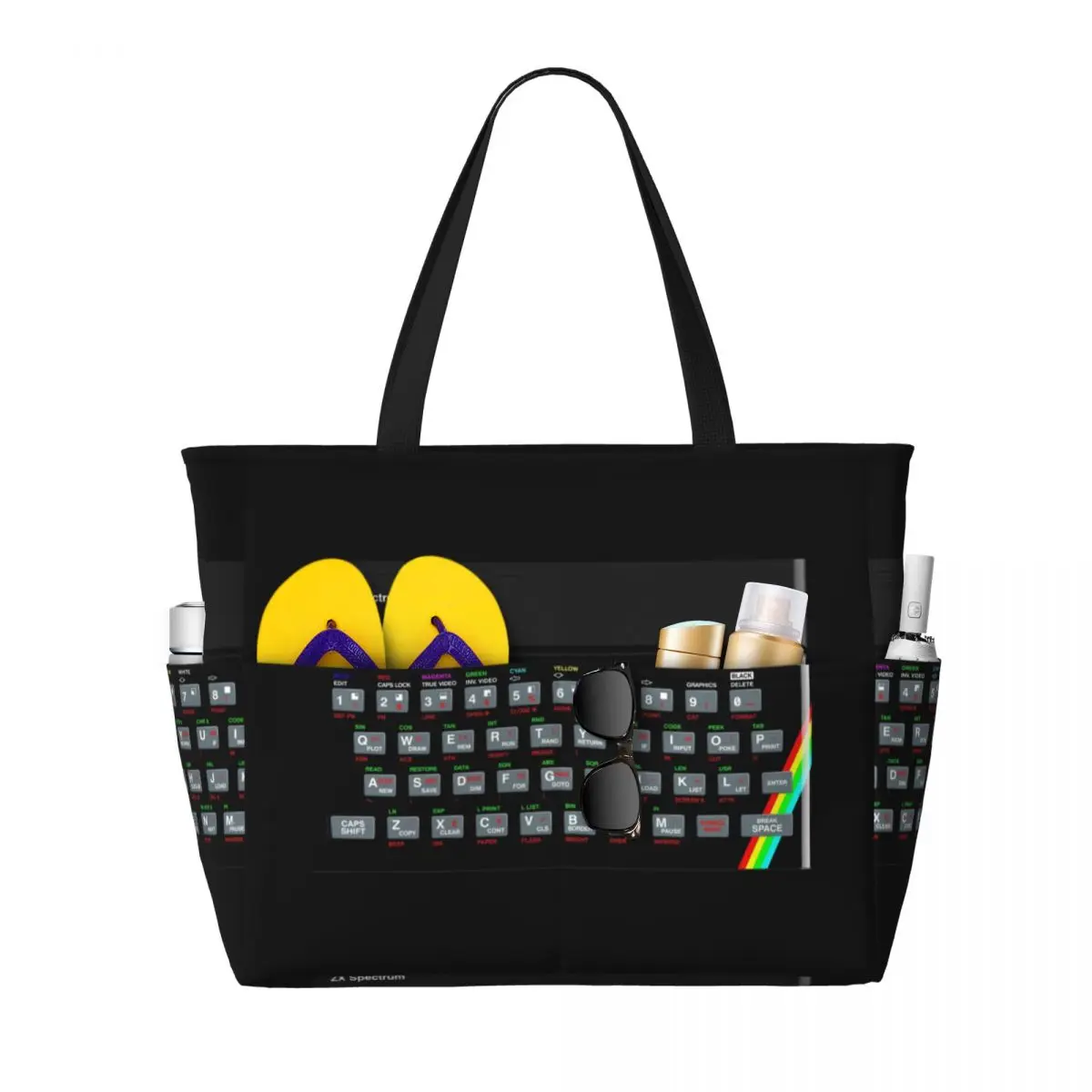 ZX Spectrum Beach Tote Bag Sport Gym Yoga Duffle Large Tote Bag Women Travel Bag Fitness bag