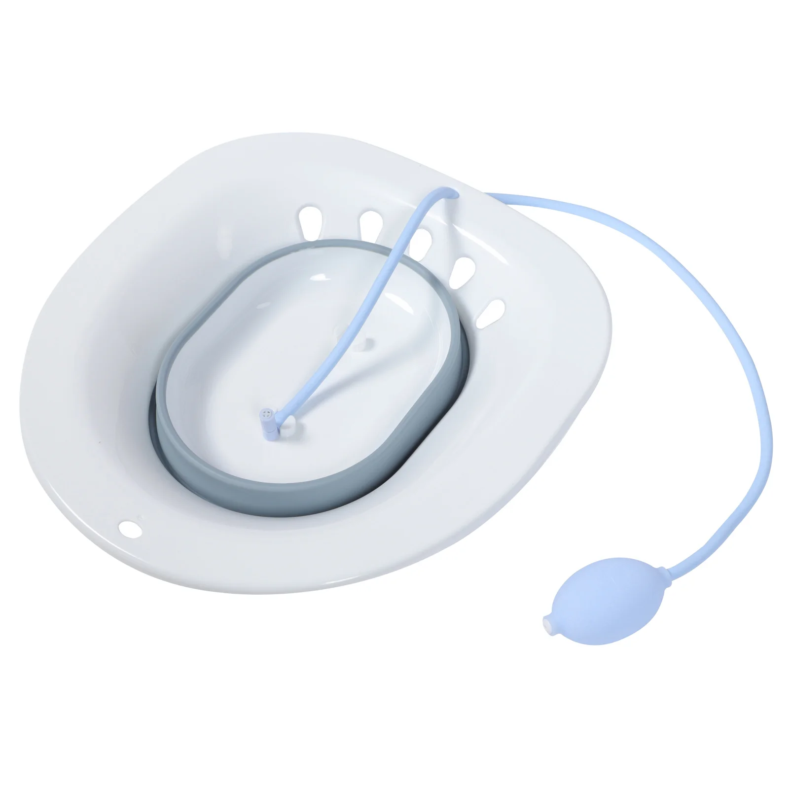 

Folding Sitz Bath Pregnant Women Wash Basin Bidet Toilet Portable Grey Seat Device Hanging Pelvic Bottom Draining Tube