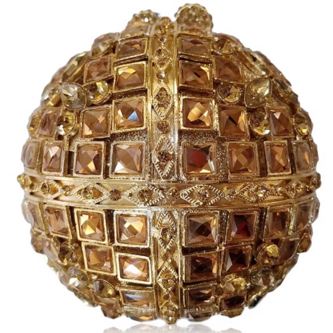 

Женская серебряная хрустальная каменная вечерняя сумка в форме шара, подарок на день рождения, женская сумка, свадебная сумка с бриллиантами, полый кошелек