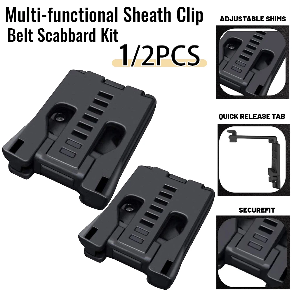 Outdoor Camp Travel Belt Loops Belt Clip Claw Holster, Attachment with Hardware K Scabard Sheath,Waist Clamp