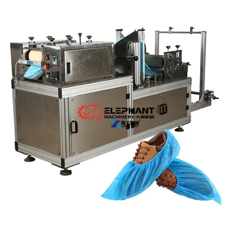 Automatic Ultrasonic Shoe Cover Making Machine, High‑efficiency Non‑woven Shoe Cover Sewing Production Equipment for Factory