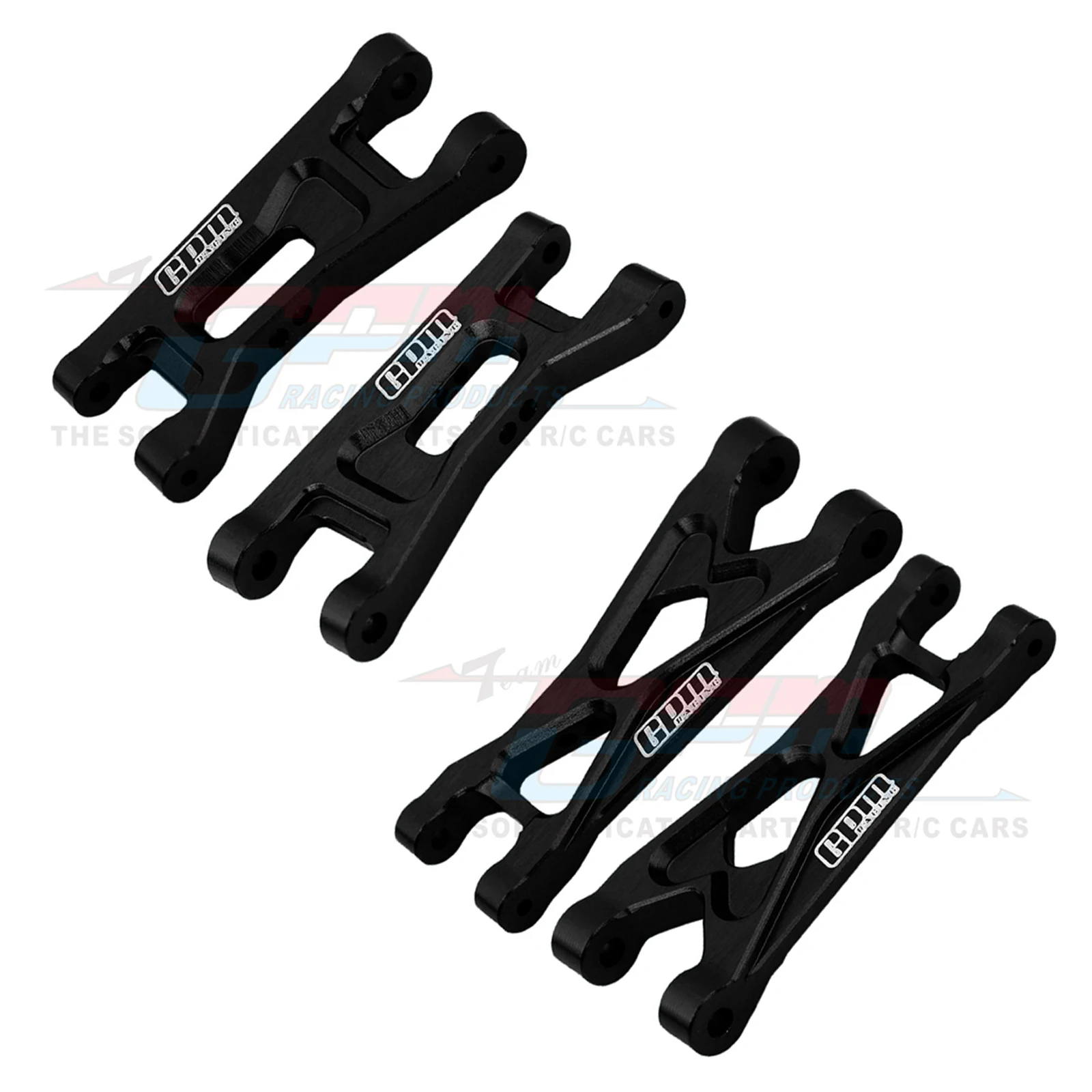 Brazos inferiores delanteros y traseros de aleación GPM 7075 para LOSI 1/24 Micro-B Buggy RTR LOS00007