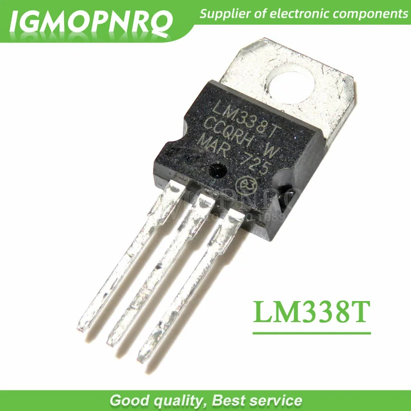 10 sztuk/partia LM338T LM338 TO-220 wysokoprądowy regulowany zintegrowany regulator napięcia nowy oryginał