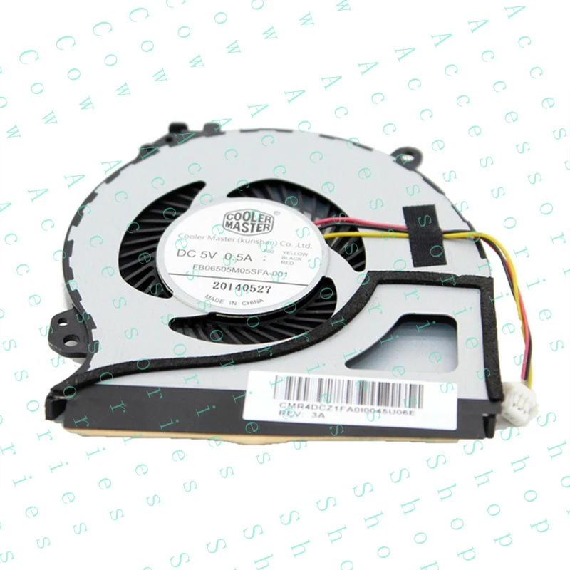 PP+ FOR CoolerMaster FB06505M05SFA-001 6.6CM 5V 0.5A 3-PIN Notebook Turbo Cooling Fan