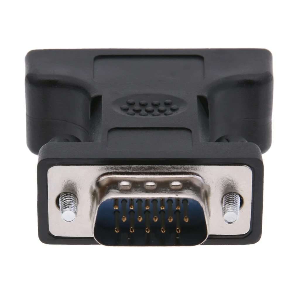 Adaptador de cable DVI hembra de 24+5 pines a VGA macho de 15 pines, adaptador DVI a VGA, convertidor de puerto DVI-I 24+5 para monitor de computadora