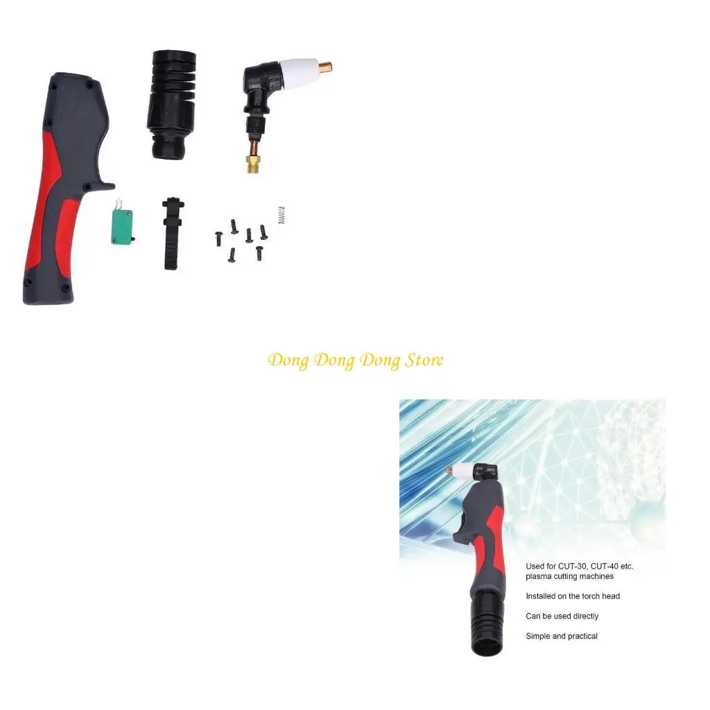 

Plasma Torch Head, PT31 ABS Handle 40A Plasma Cutting Torch Head for Cut‑30