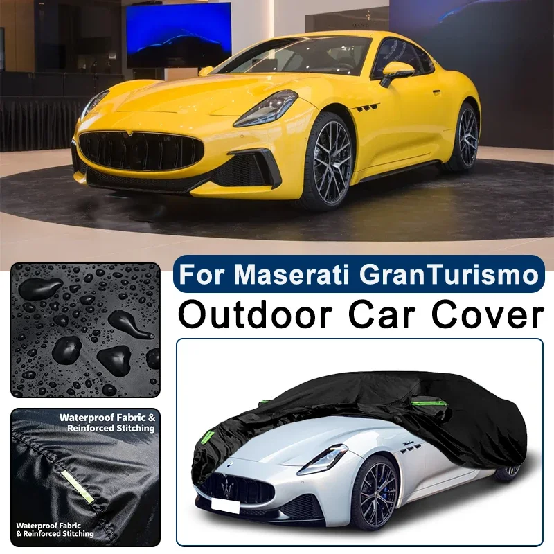 

Outdoor Car Cover Waterproof Dustproof UV Sun Protection, Full Car Protector Exterior Parts For Maserati GranTurismo M145 M189