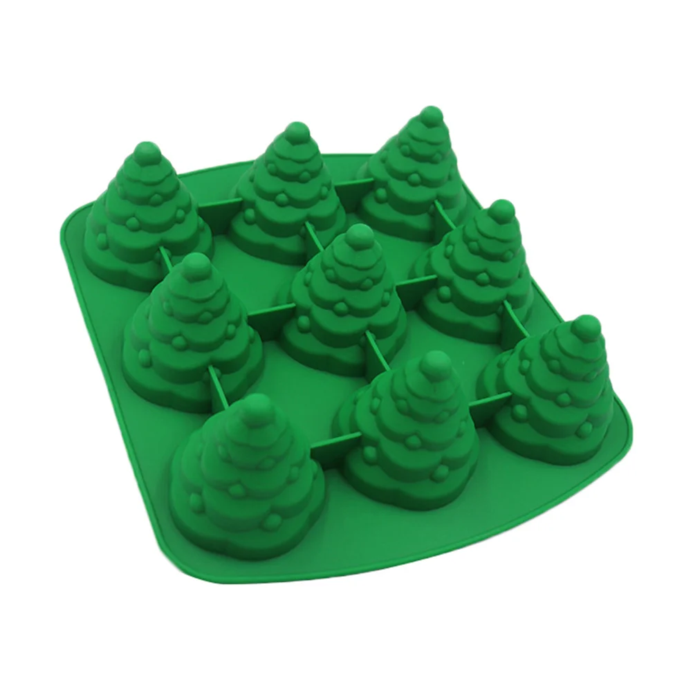 

Roasting Pan Christmas Tree Cake Funny Baking Mold Candy Gadget Green Non-stick