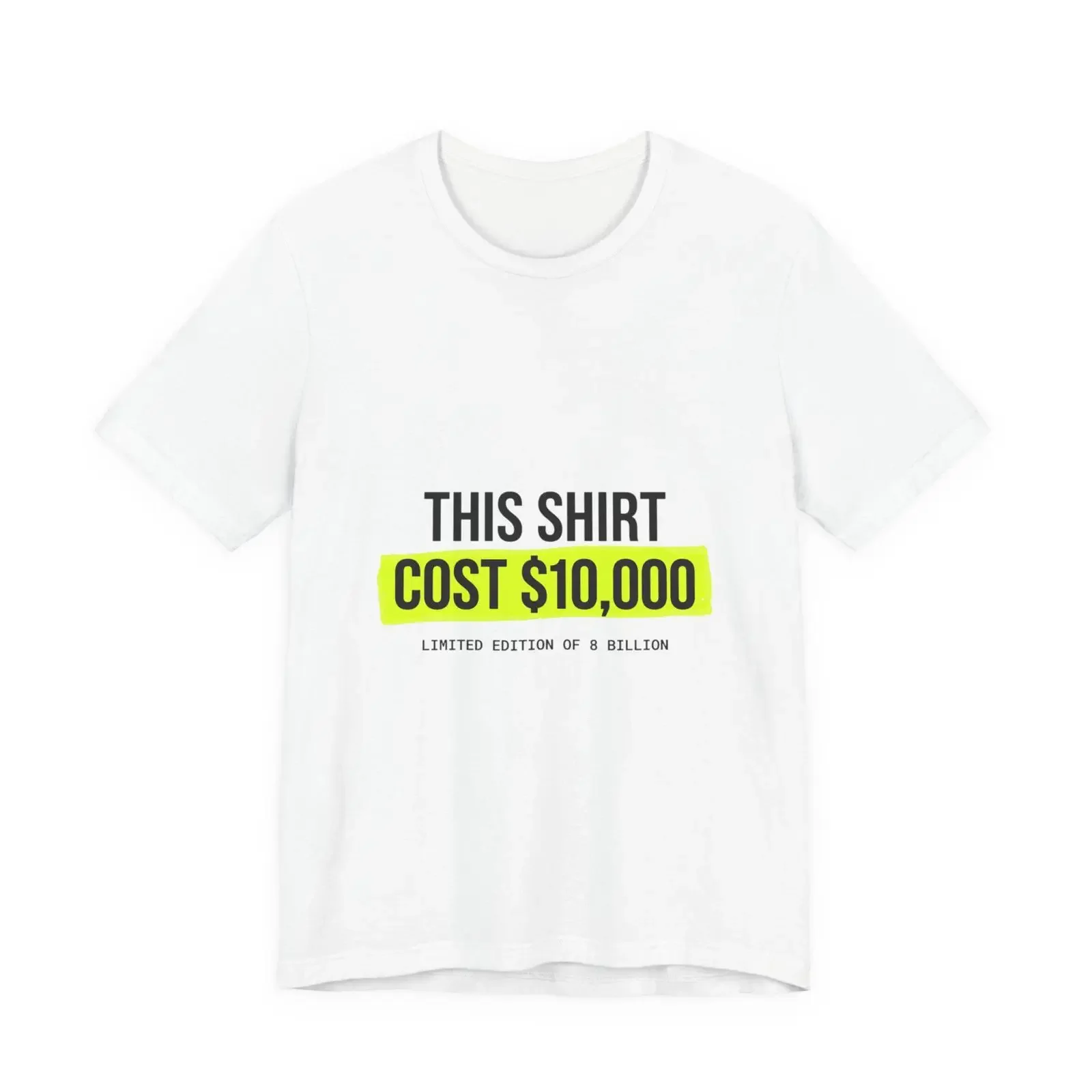 This T Shirt Cost 10 000 ironic meme flex money satire vintage Washed fashion Unisex Versatile graphic Breathable Stylish Soft
