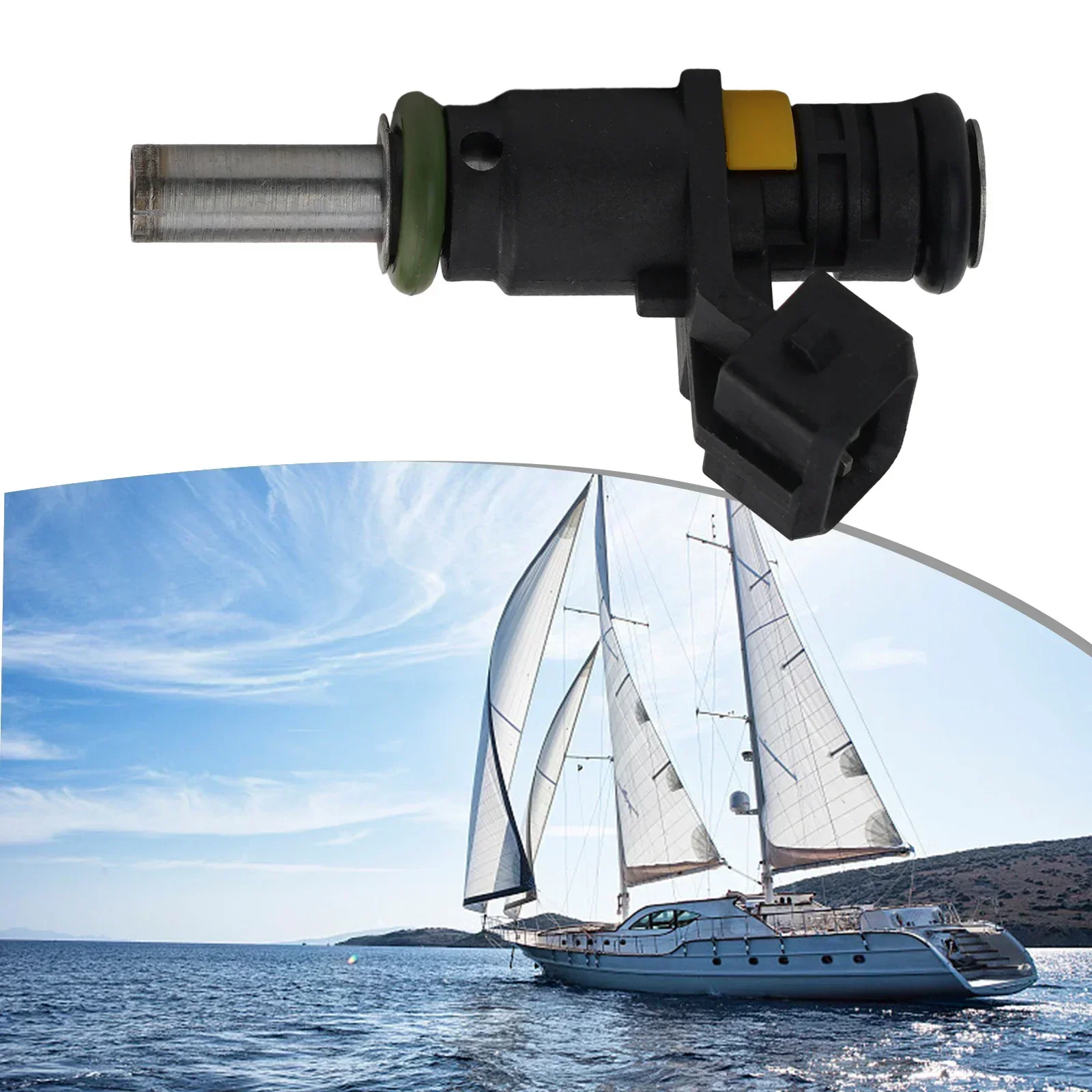 

Boat Engine Fuel Injector 1 Pcs 4-Stroke 8M6002428 Black Outboard 150HP Plastic Easy Installation High Quality