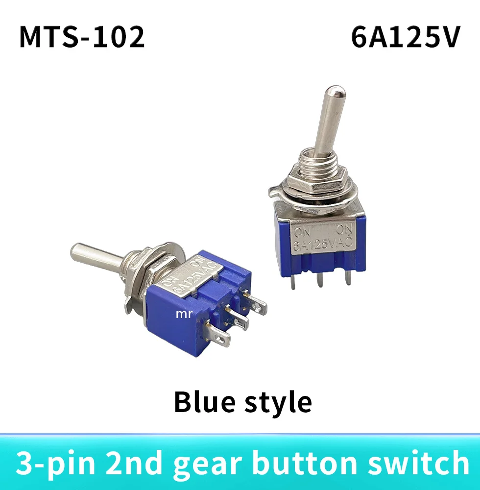 MTS-102  3 foot 2 rocker switch gear MTS 102 toggle switch toggle switchButton switch MTS-102 Rocker arm switch 3-pin