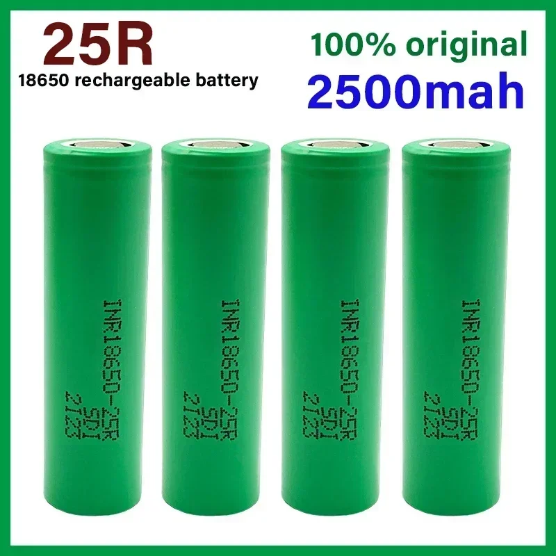 

2024Best-selling Rechargeable Battery 3.6V 2500MaH INR18650 Battery 25R 20A Lithium Battery Screwdriver Flashlight