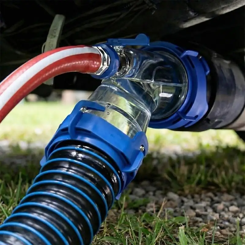 M76E RVs Rinser Black Water Cleaner With Backflow Preventer for Waste