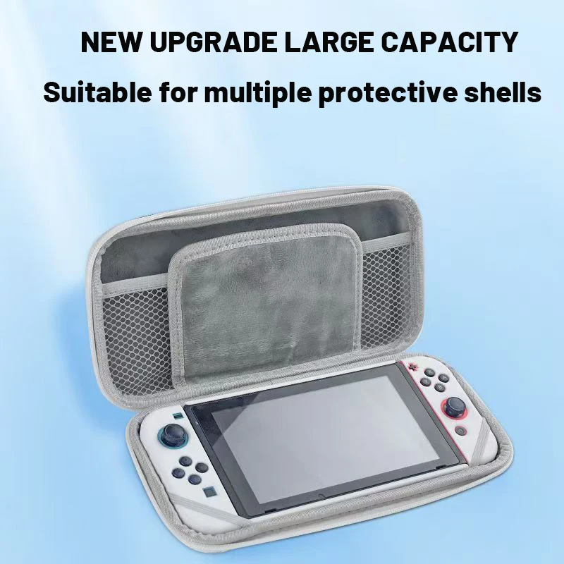 New Nintendo For Switch Storage Bag Medium Storage Bag NS Anti Drop Hard Shell Protective Cover Double Layer Storage