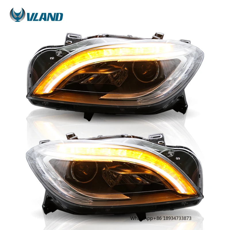 Vland Manufacturer Wholesale Head Light Car Part Front Head Lamp for Mercedes Benz ML166 ML HID Edition 2015-2018