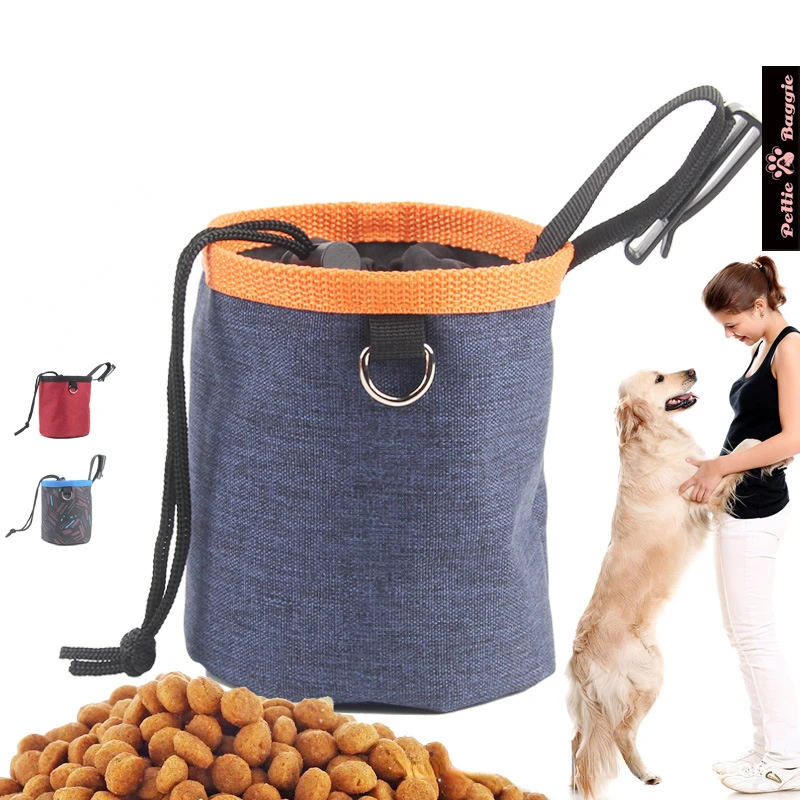 Portable Feeding Outdoor Pet Dog Treat Pouch Training Bags Snack Food Container Puppy Reward Waist