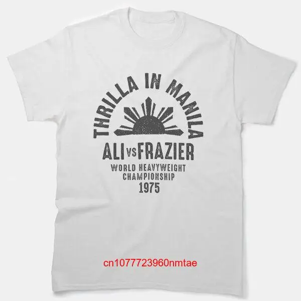 Классическая футболка с длинным или коротким рукавом Thrilla In Манила 1975, американский размер S 5Xl