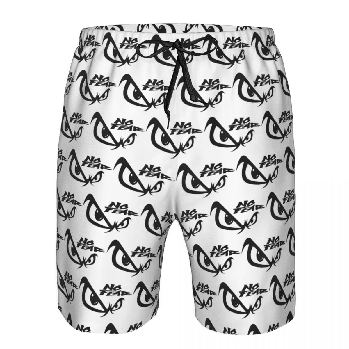 

No Fear No Fear And Eyes Print Trunks Beach Board Shorts Casual Quick Dry Swimming Summer Men Pants