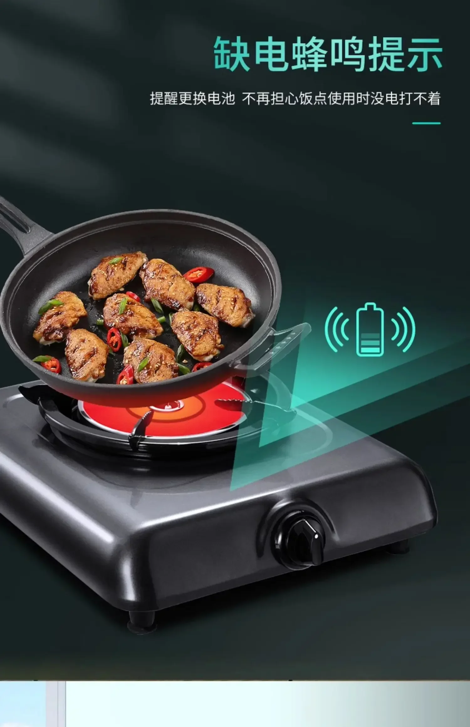 Infrared Gas Single Stove for Household - Tabletop Design, Natural Gas & Liquefied Gas, Fierce Fire and Energy-saving