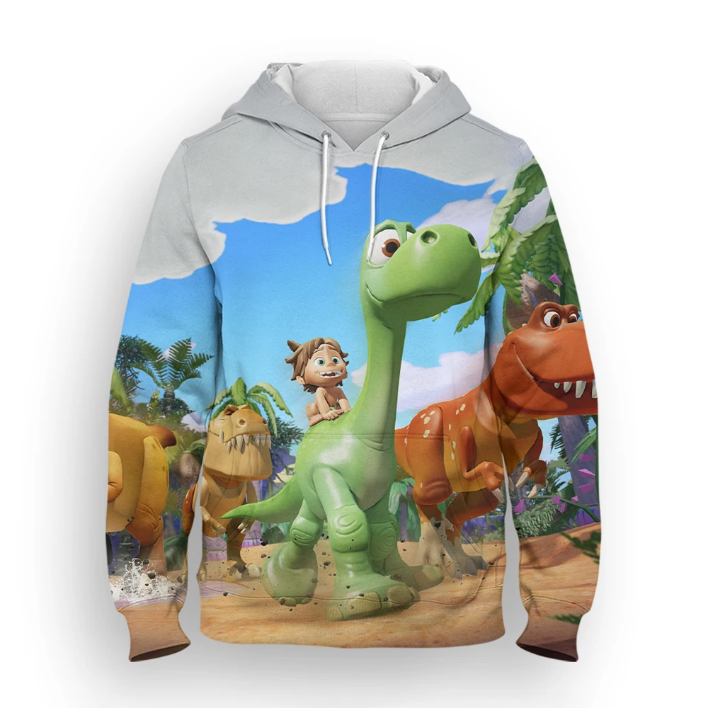 Good Dinosaur Boys and Girls Hoodies MINISO Men's Hoodies 3D Printed Pullovers Fashion New Men's Hoodies Disney Men's Clothing