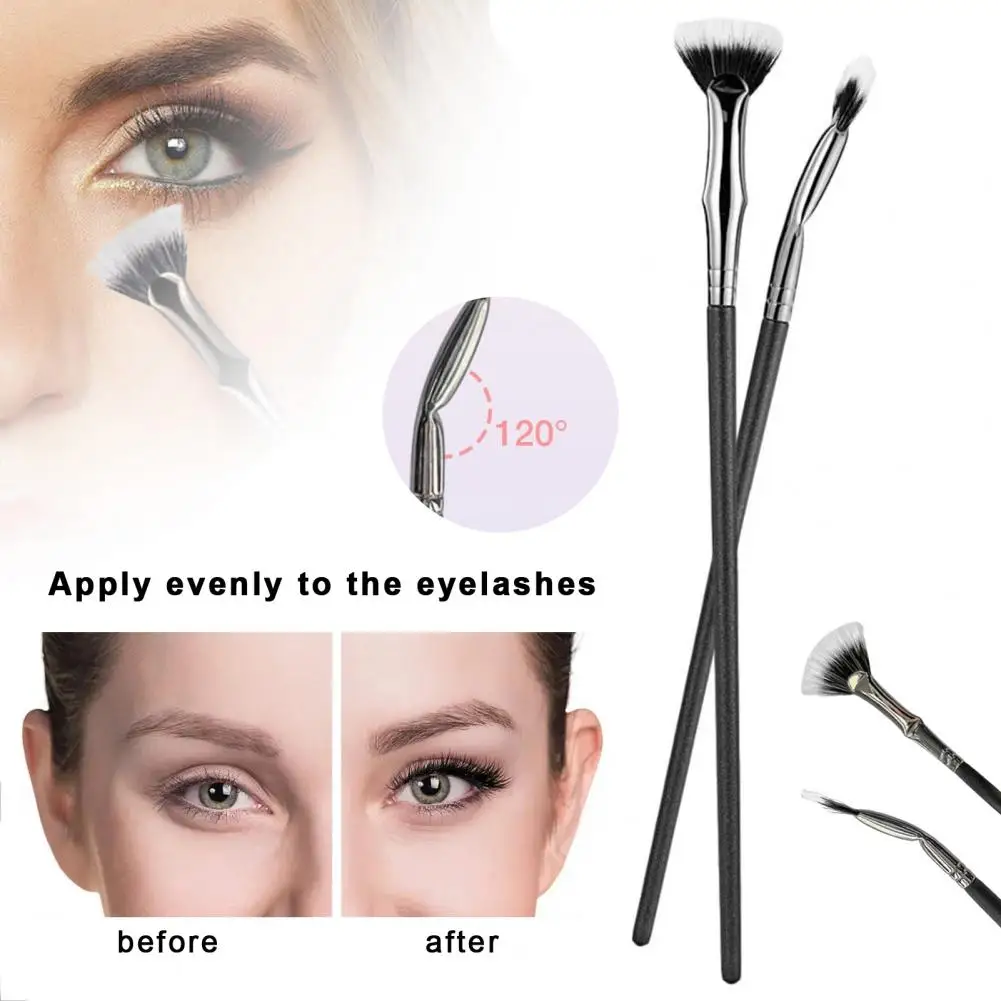 Fan-shaped Mascara Brush Professional Fan Shape Mascara Brush for Natural Lifting Effects Enhancing Lower for No for Perfectly