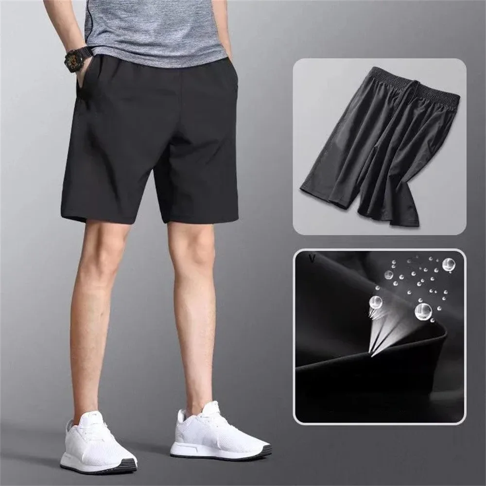 Pantalones cortos de verano para hombre, pantalón de chándal informal, holgado, para correr, baloncesto, deporte, gimnasio, Fitness, entrenamiento, parte inferior