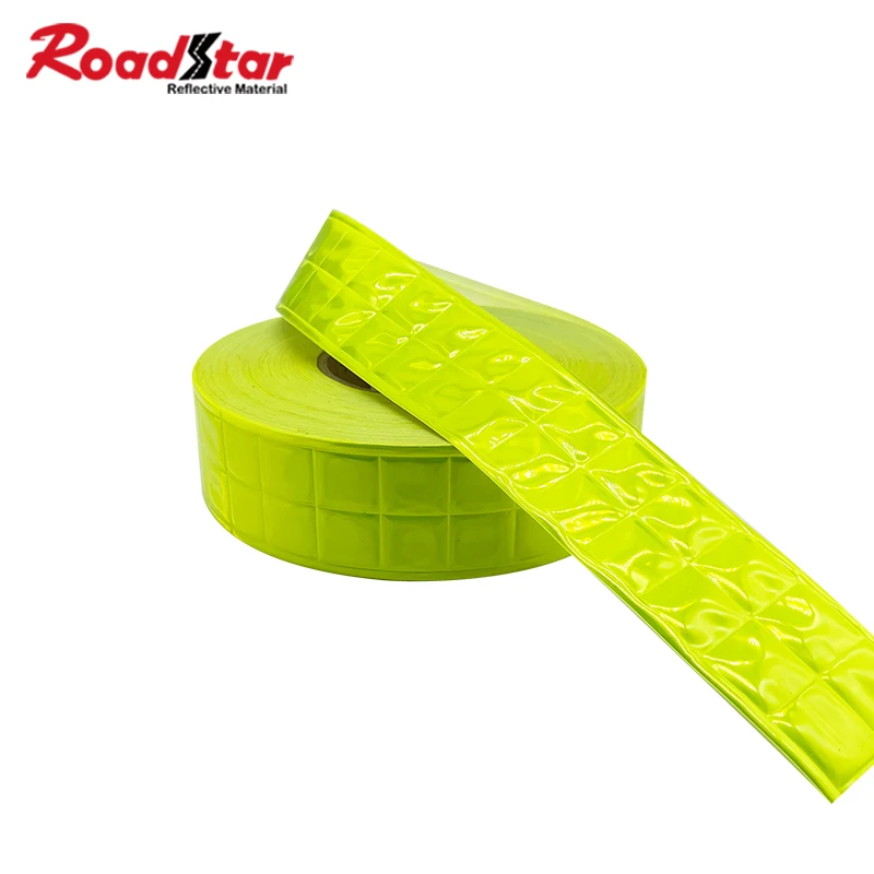 

Roadstar Checker Shape Microprismatic Reflective PVC Sheeting Reflective Tape Sew on Clothes Bag Cap RS-6290
