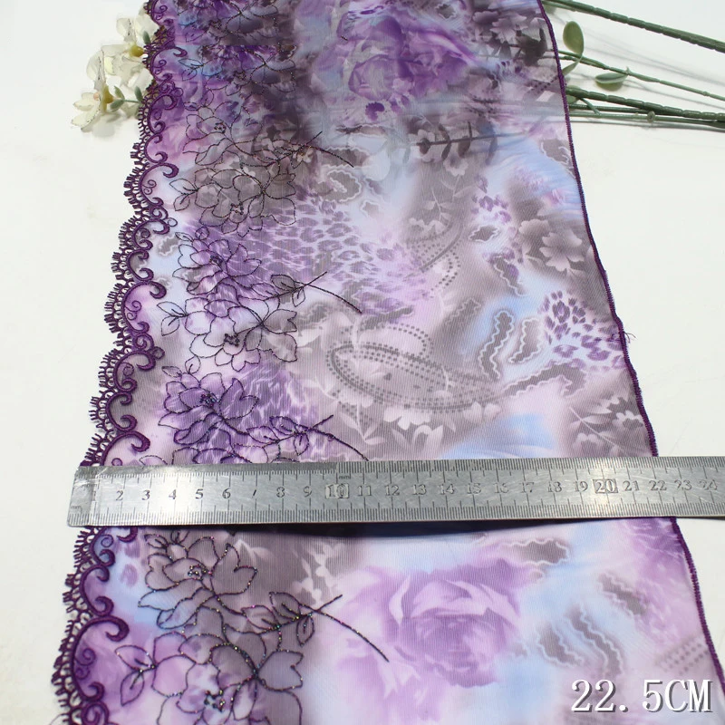 47Yards Embroidered Soft Mesh Tulle Lace Fabric Trim Flower Sewing Crafts Diy Handmade Sexy Patchwork Supplies Craft Decorative