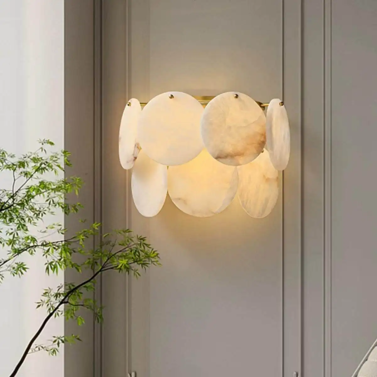 Customized Villa Home Decoration Copper Wall Lamp LED Lights Adjustable Color Temperature 360 Beam Angle High CRI 90 Dimmable