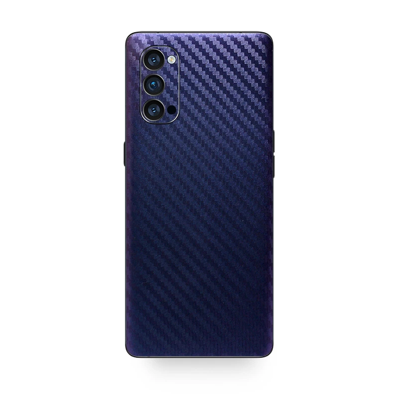 3D Discolored Carbon Fiber Phone Back Skin for OPPO Reno 8 Pro+ 8 7 6 Pro Plus 5G 5 Pro Reno 4 SE 3 2Z 10X Ace 2 Wrap Sticker