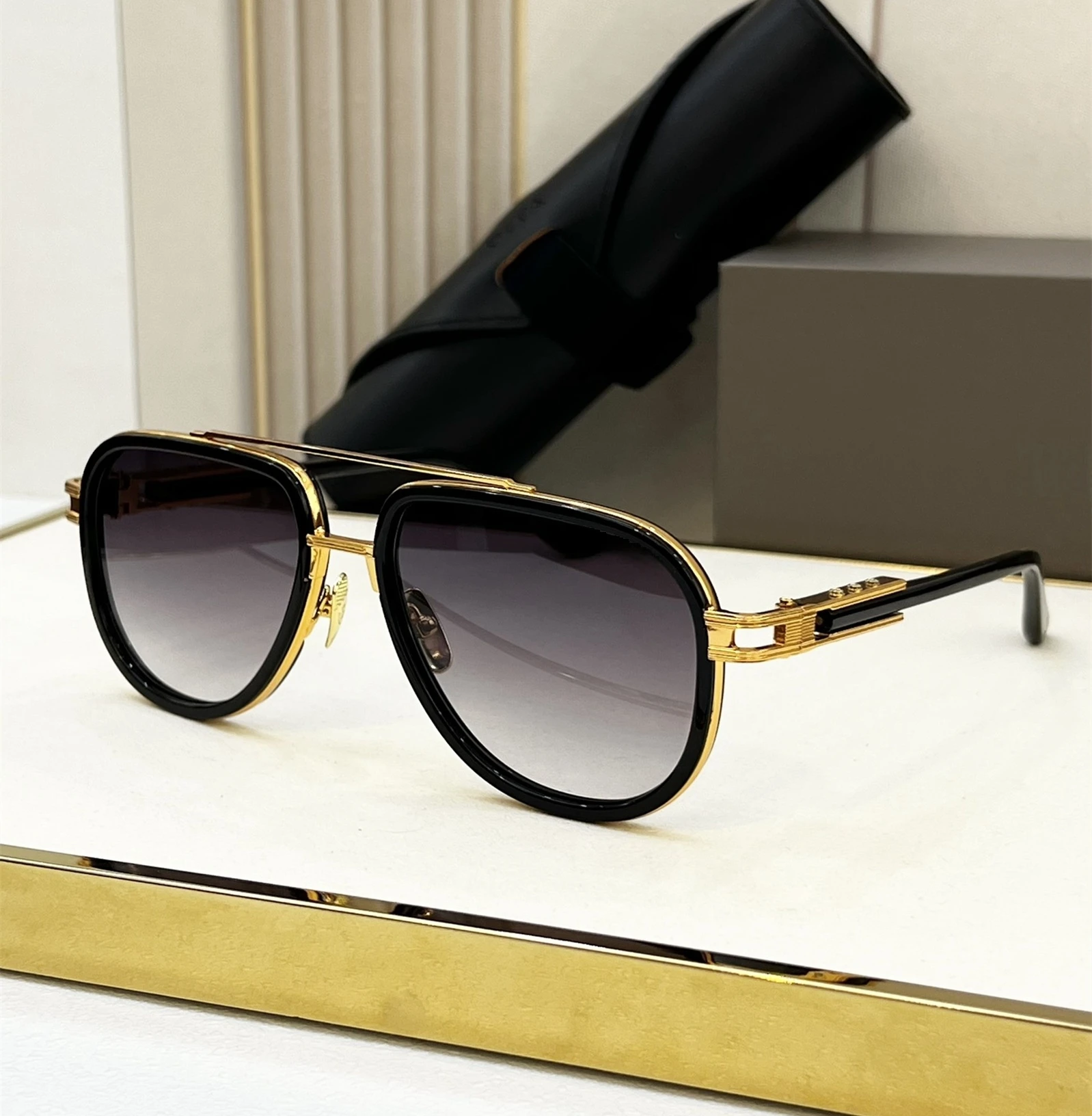 

DTS135 MACH SEVEN Men Sunglasess Woman 2024 Metal Alloy Pilot Shades Classic Eyewear Male Female Fashion Sunglasses Outdoor