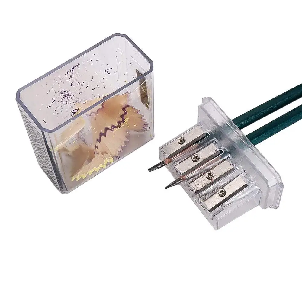 Multifunctional 4 Holes Stationery School Sketching Drawing Manual Sharpener Art Supplies Pencil Sharpener Charcoal Sharpener