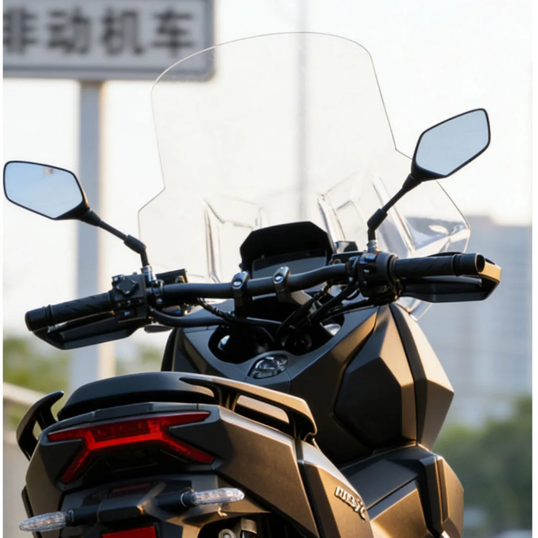 【Perfect fit】For Sundiro Honda NS150XC front windshield widening GV transparent windshield modification motorcycle parts