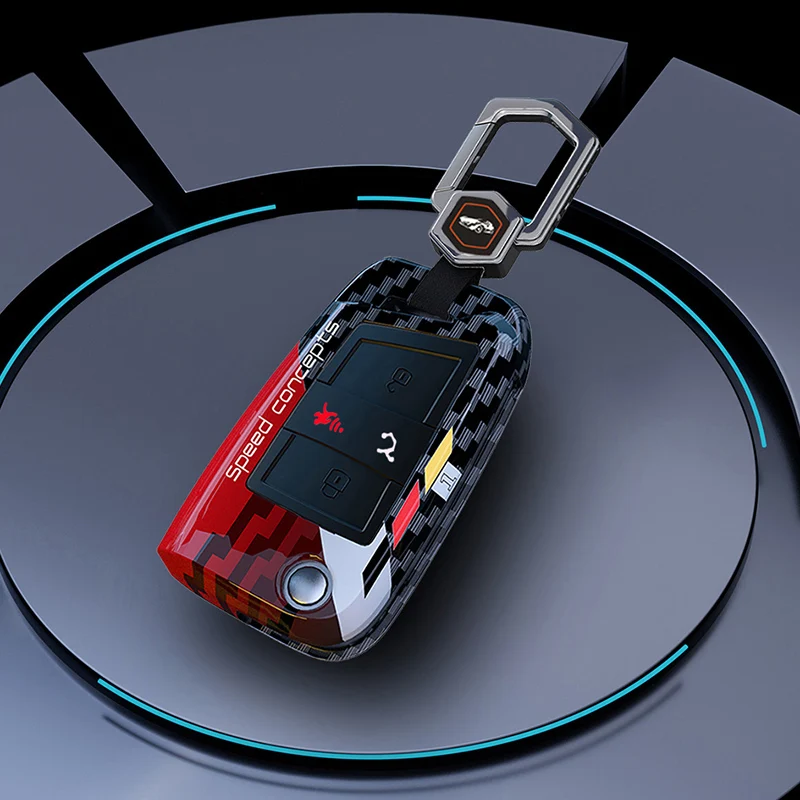 Funda de llave de coche ABS de 4 botones para VW Volkswagen Golf 7 MK7 Tiguan MK2 para Seat Ateca Leon FR Ibiza para Skoda Octavia