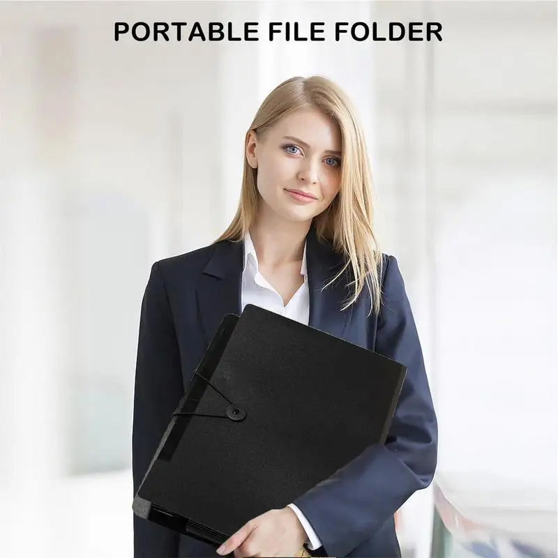 مجلدات للمستندات 13 جيوب منظم الملفات القابل للطي مع ملصقات منظم مجلد الجيب A4 لخزانة الملفات المنزلية