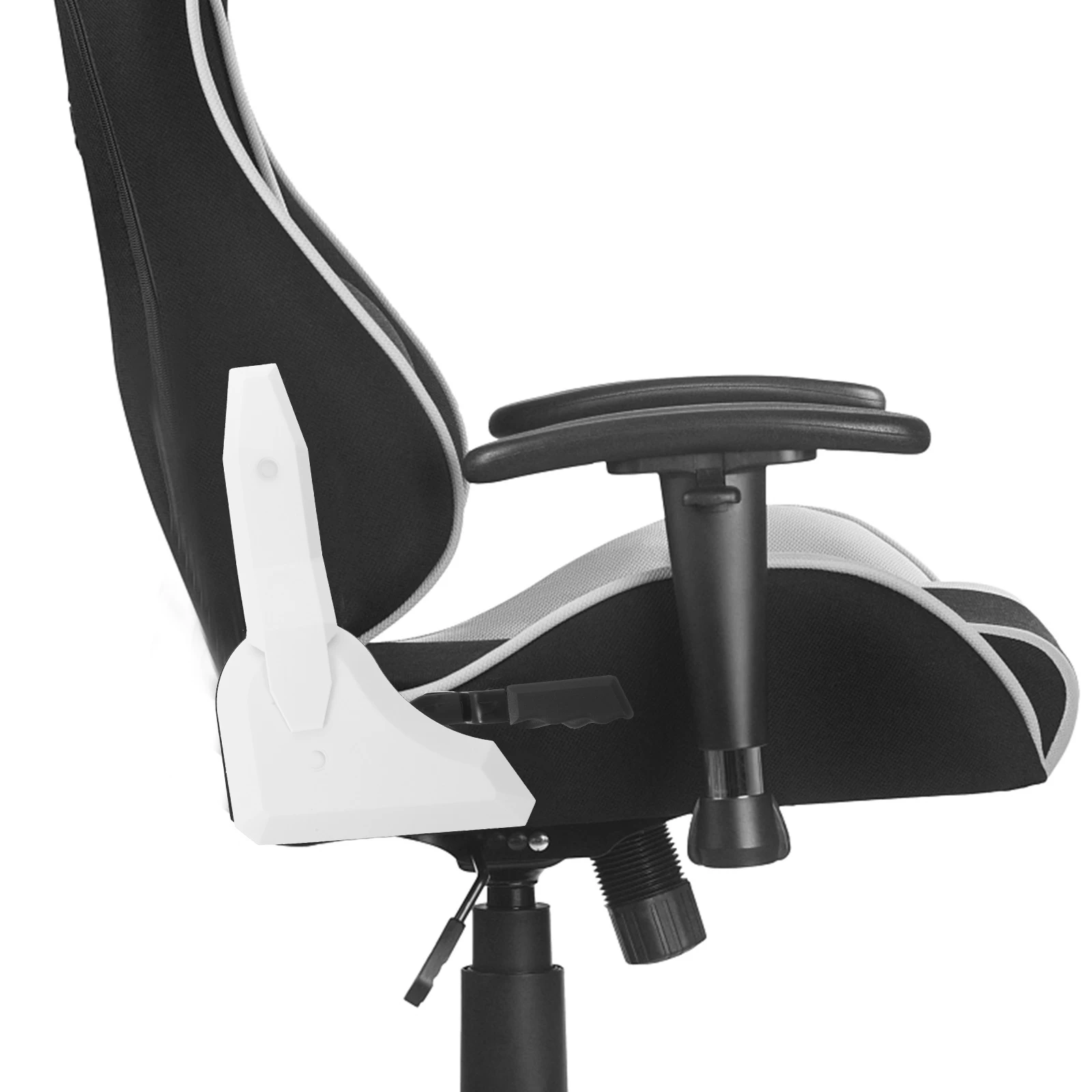 

2Pcs Seat Adjuster 180 Degree Regulator White Shell Metal Gaming Chair Parts Multi-angle Compatibility Easy Install Removal