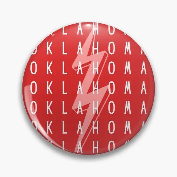 Oklahoma Gameday Button  Soft Button Pin Hat Funny Clothes Gift Brooch Lover Jewelry Decor Cute Metal Lapel Pin Creative Cartoon