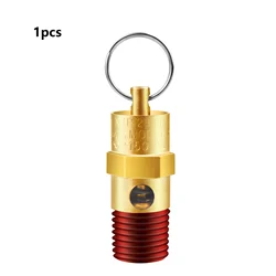 1pc 1/4'' Male 125/150/165/175/200 PSI NPT Air Compressor Pressure Relief Valve Brass Safety Valve Air Compressor Check Valve