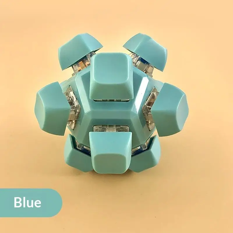 12-Key Keyboard Ball Fidget – Tactile Click Calm Gadget for Adults, Creative Focus Aid Gift