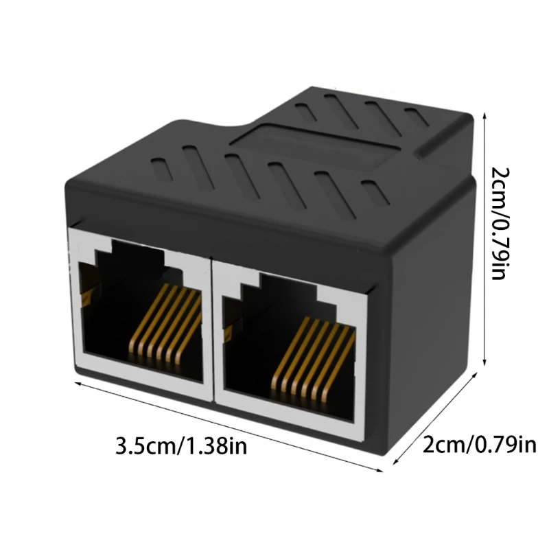 Dwukierunkowy rozdzielacz telefoniczny RJ11 6P6C, kabel konwertujący, adapter ścienny do telefonu