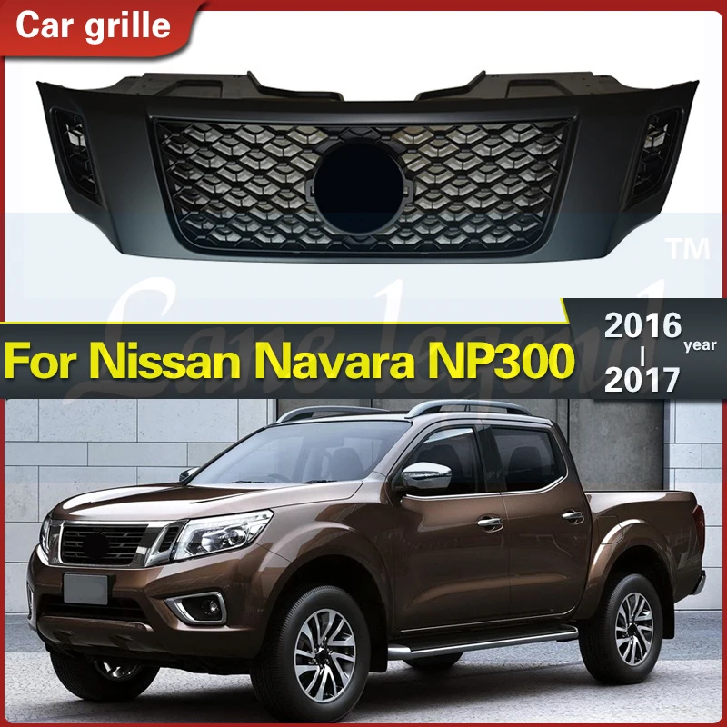 

Good Quality ABS Front Middle Grill Racing Grills with LED Lights DRL Fit for Nissan Navara NP300 2016-2017 Racing Grills