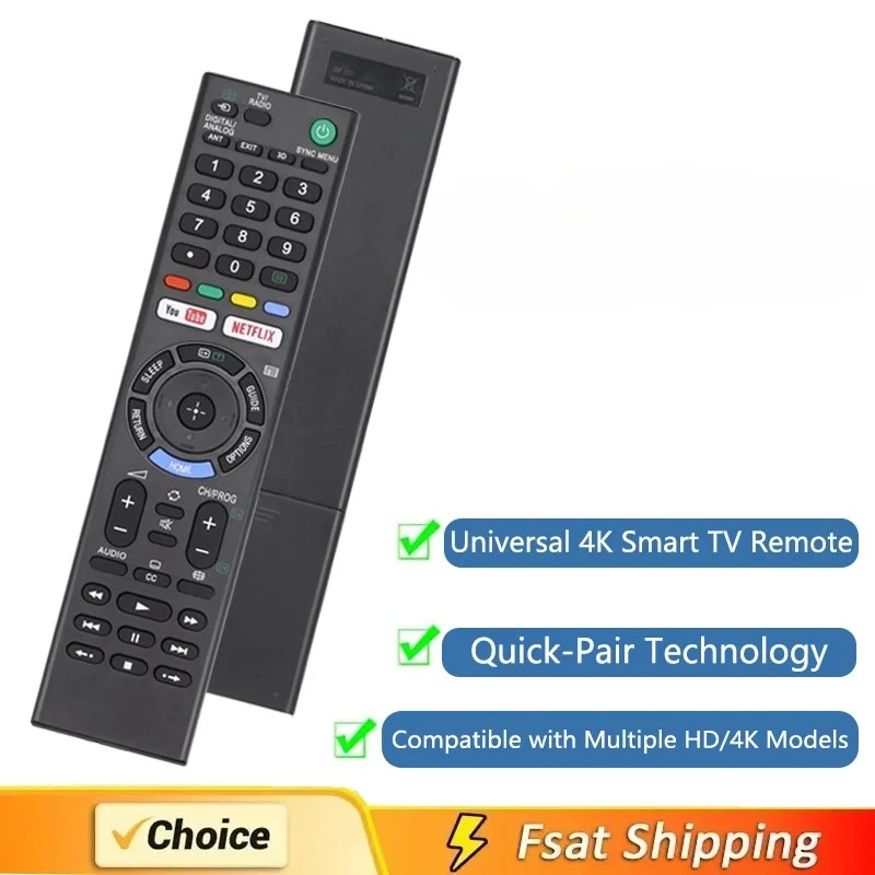 Remote Control RMT-TX300E For Sony RMTTX300E LED LCD Smart TV KDL-43WE750 KDL-43WE753 4K HDR Ultra HD AndroidTV
